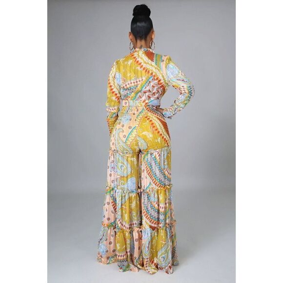 NWT BANJUL Plus Size Brunch Life Pant Set, Boho Pant Set Size 3X - Picture 2 of 7